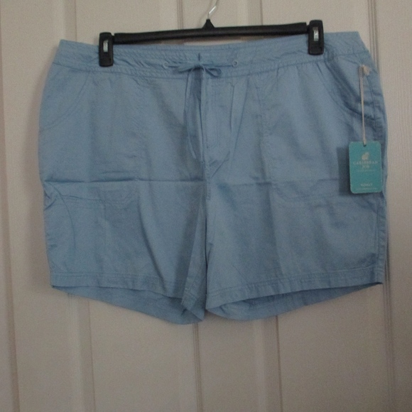 Caribbean Joe Pants - NWT - CARIBBEAN JOE blue shorts - sz 20W - $48.00